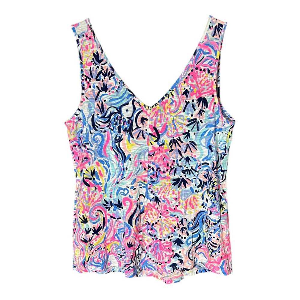 Lily Pulitzer Tropic Tank Size S pink/blue - Picture 2 of 7